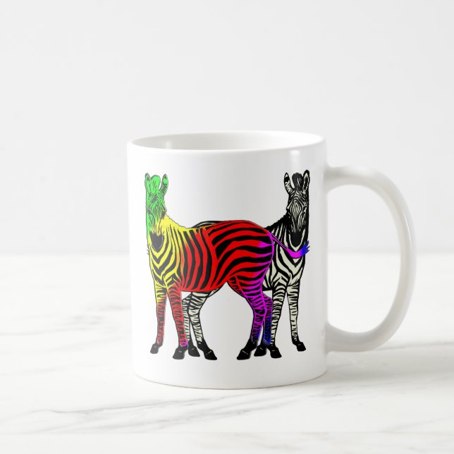 ZEBRA-REGENBOGEN U. BLACK/WHITE TASSE (Rechts)