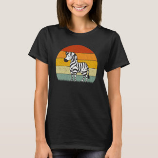Zebra Retro Style Vintage T-Shirt