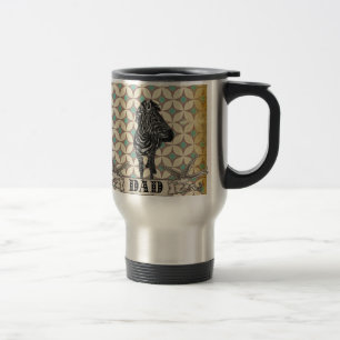 Zebra-Retro Vater-Reise-Tasse Reisebecher