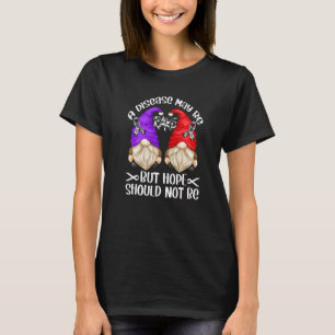 Zebra Ribbon Awareness Gnom Support Seltene Bekann T-Shirt