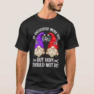 Zebra Ribbon Awareness Gnome Unterstützung seltene T-Shirt