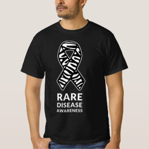 Zebra Ribbon Bewusstsein Seltene Erkrankung Minima T-Shirt