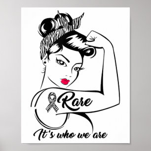 Zebra Ribbon: Seltene Krankheiten Sensibilisierung Poster