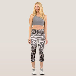 Zebra Rock! Capri Leggings