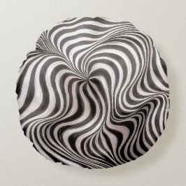 Zebra Rock! Rundes Kissen