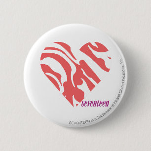 Zebra-Rosa 2 Button