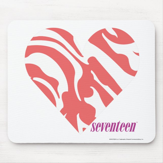 Zebra-Rosa 2 Mousepad (Vorne)
