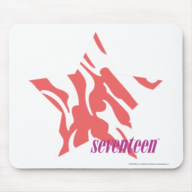 Zebra-Rosa 3 Mousepad (Vorne)
