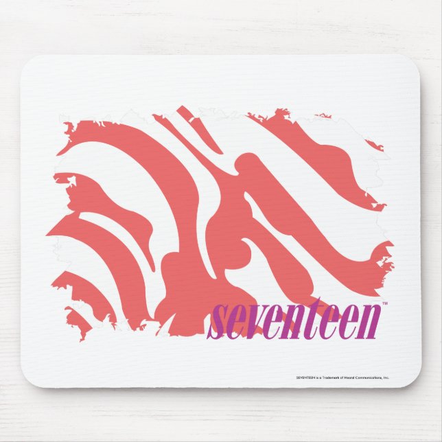 Zebra-Rosa 4 Mousepad (Vorne)