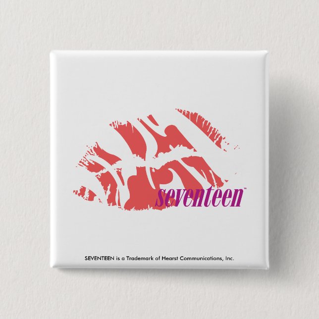 Zebra-Rosa Button (Vorderseite)