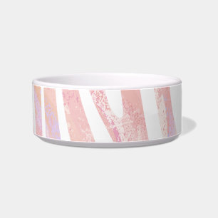 Zebra Rosa und Weiß Napf