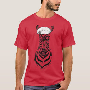 Zebra Safari Animal Koch Funny Cooking Cook Wildli T-Shirt