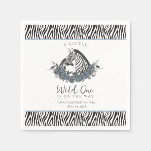 Zebra-Safari-Baby- Jungen- Babyparty Kleiner Wilde Serviette