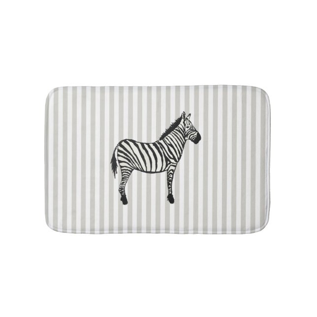 Zebra Safari Design Strip Bath Mat Badematte (Vorderseite)