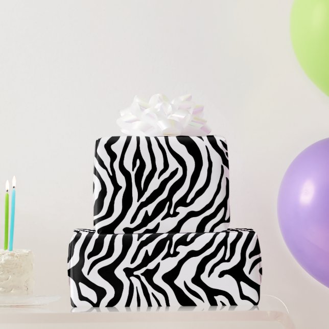 Zebra-Safari Geschenkpapier (Partygeschenke)