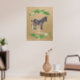 Zebra Safari Jungle Kinderzimmer Art Poster (Living Room 3)