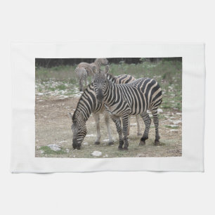 Zebra-Safari-niedliche afrikanische noble Streifen Küchentuch