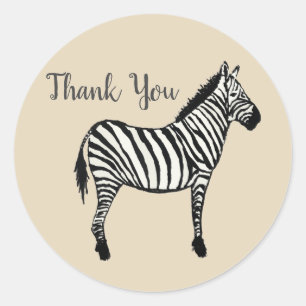 Zebra Safari Party Vielen Dank an Stickers