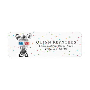 Zebra Safari   Rücksendeadresse