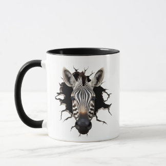 Zebra schaut hervor tasse
