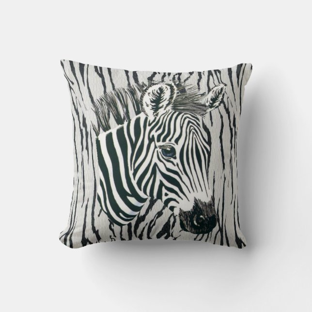 Zebra-Schlafzimmer, Krippe oder Couchkissen Kissen (Vorderseite)