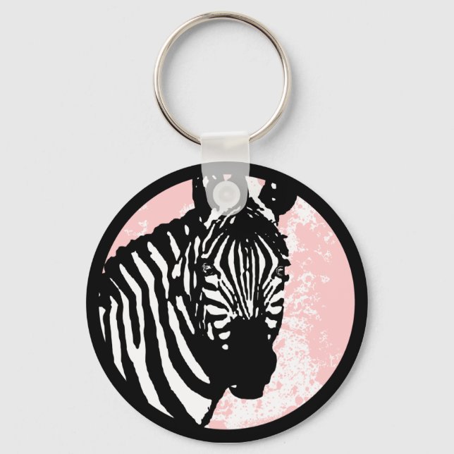 Zebra. Schlüsselanhänger (Vorderseite)