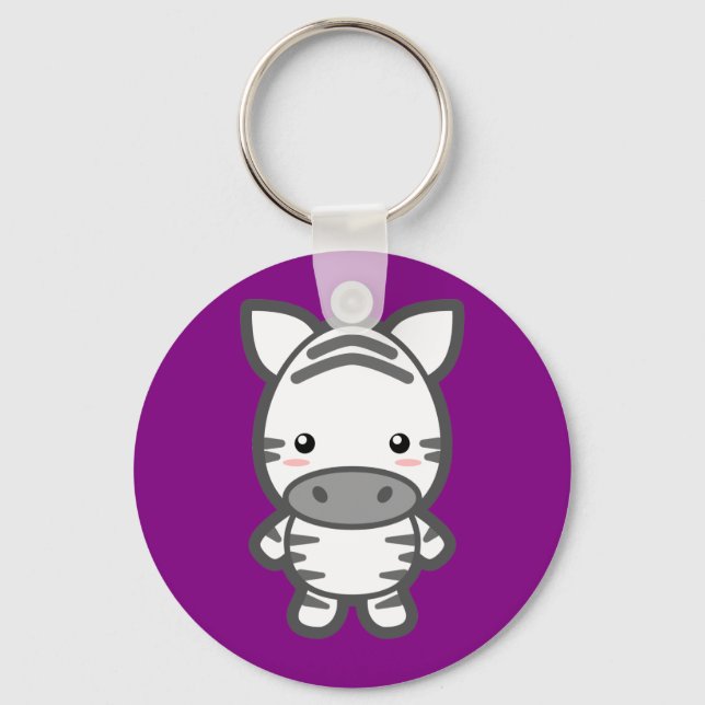 Zebra Schlüsselanhänger (Vorderseite)