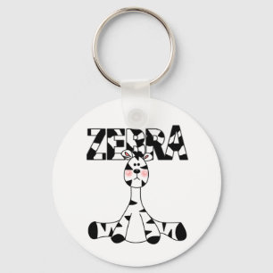 Zebra-Schlüsselanhänger Schlüsselanhänger