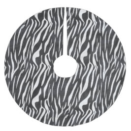 Zebra schwarz u. Weiß - Weihnachtsbaum-Rock Polyester Weihnachtsbaumdecke