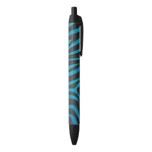Zebra Schwarz und Blau Kugelschreiber