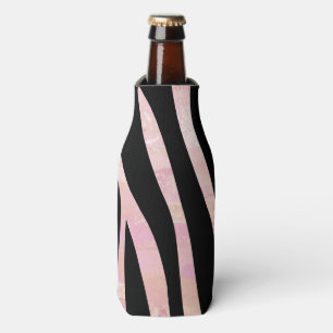 Zebra Schwarz und Rosa Druck Flaschenkühler