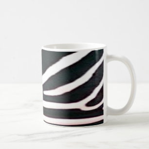 Zebra Schwarz und Weiß Streifen Print Kaffeetasse