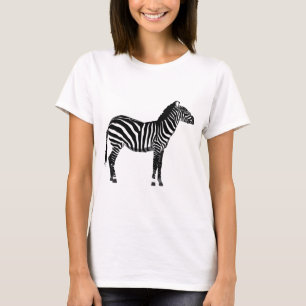 Zebra - Schwarz und Weiß T-Shirt