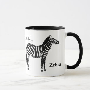Zebra - Schwarz und Weiß Tasse