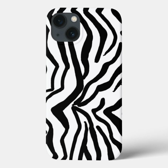 Zebra Schwarz und Weiß verborgen Fell Case-Mate iPhone Hülle (Rückseite)