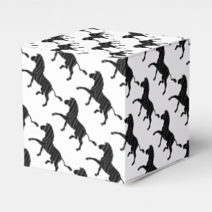 Zebra Schwarz-Weiß-Druck Silhouette Geschenkschachtel