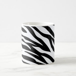 Zebra Schwarz-Weiß-Muster Kaffeetasse