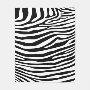 Zebra-Schwarz-weiße stilvolle Muster-Fleece-Decke Fleecedecke