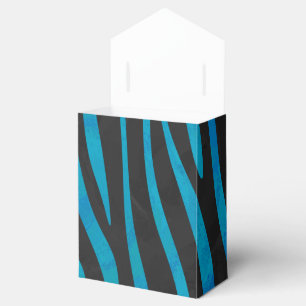 Zebra-schwarze und Blaupause Geschenkschachtel
