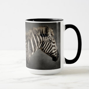 Zebra-Schwarzweiss-Tierdruck-Chic modern Tasse