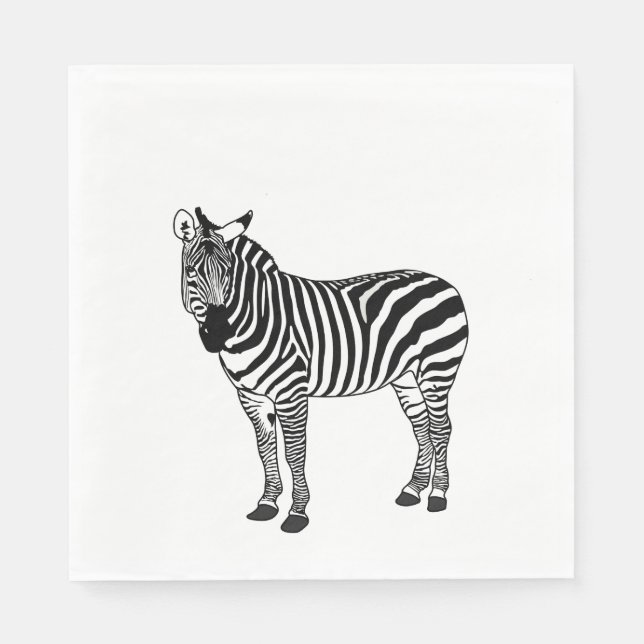 ZEBRA SERVIETTE (Vorderseite)