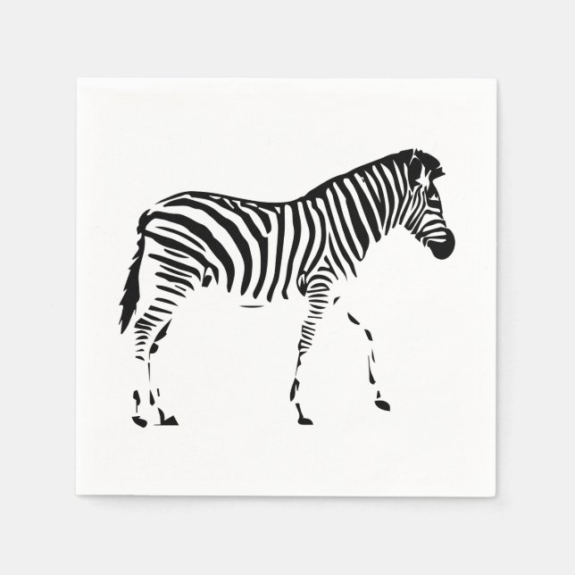 Zebra Serviette (Vorderseite)