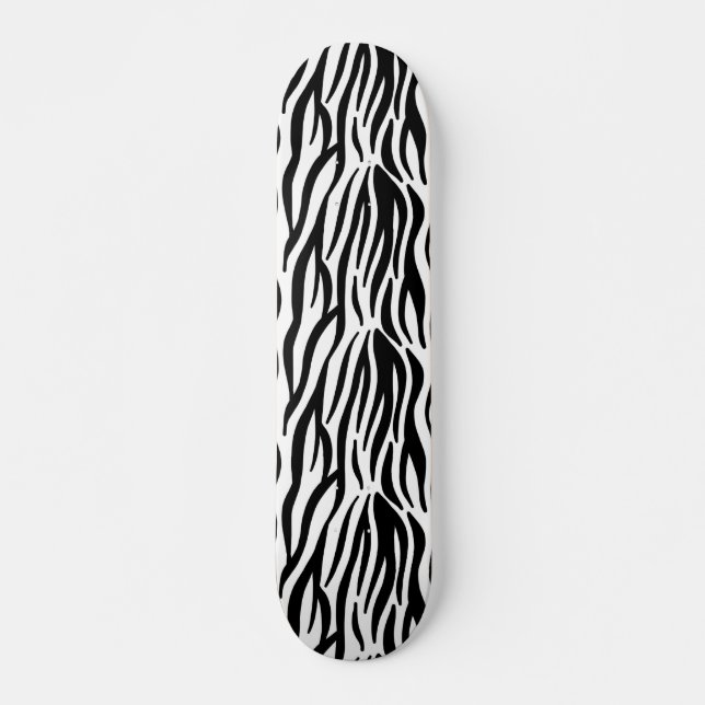 Zebra-Skateboard Skateboard (Vorne)