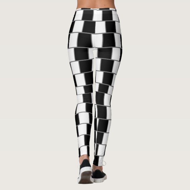 Zebra Skeleton Dazzle Leggings (Rückseite)