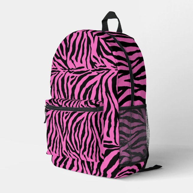Zebra Skin Camouflage  Bedruckter Rucksack (Rückseitige Ecke Rechts)