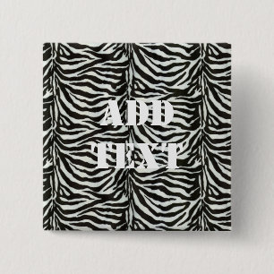 Zebra Skin Camouflage Textur Button