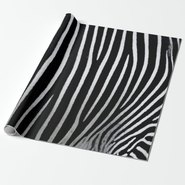 Zebra Skin Geschenkpapier (Ungerollt)