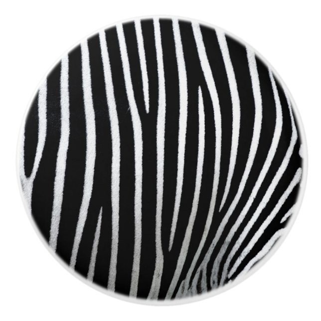 Zebra Skin Keramikknauf (Vorderseite)