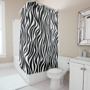 Zebra Skin Print Duschvorhang