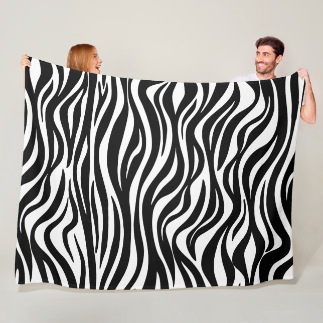 Zebra Skin Print Fleecedecke (Beispiel)